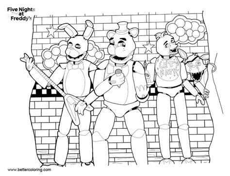 Fnaf Anime Coloring Pages