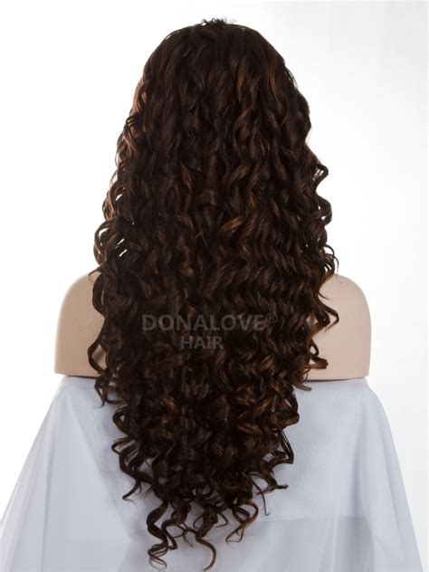 As a hairstylist, i am recently experiencing these types of curly edges. #30 mix #6 waist length curly Synthetic Lace Wig-SNY031 ...