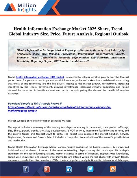 Ppt Health Information Exchange Market 2025 Applications Share