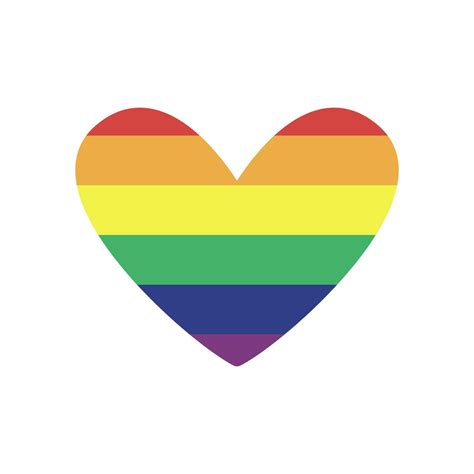 lgbtq pride love symbol heart shaped rainbow flag heart diversity representation 24542247