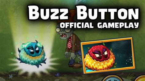 Buzz Button Official Gameplay Plants Vs Zombies 2 Youtube