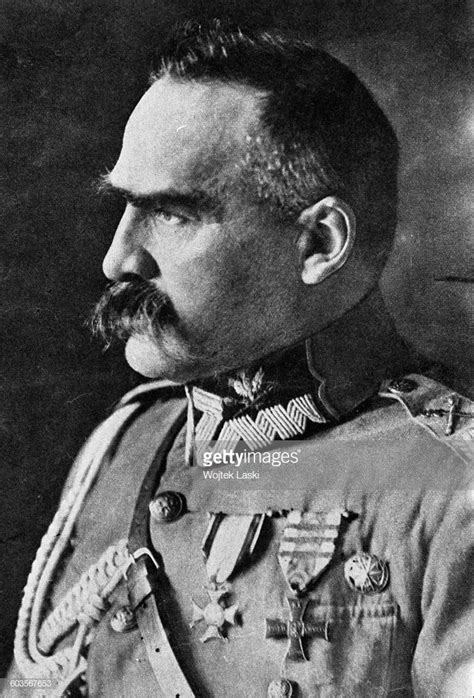 Portrait Of Jozef Pilsudski Polish Statesman Chief Of State And