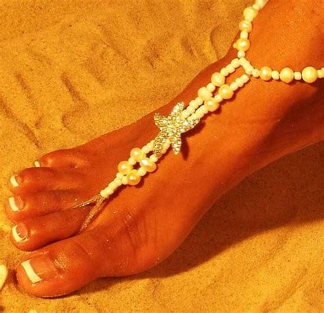 Barefoot Sandals Anklet Beach Wedding Barefoot Sandals Etsy