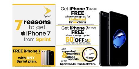 Sprint Matches T Mobiles Free 32gb Iphone 7 W Trade In Deal Offers