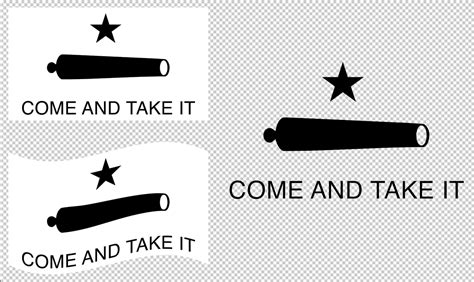 Come And Take It Flag Svg Vector Clip Art Cut Files For Etsy