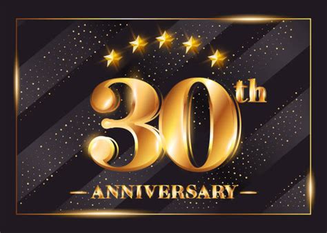 Best 30th Anniversary Illustrations Royalty Free Vector Graphics