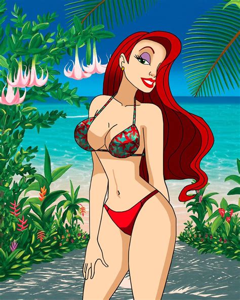 Jessica Rabbit In A Bikini By Carlshocker Jessica Rabbit Cartoon
