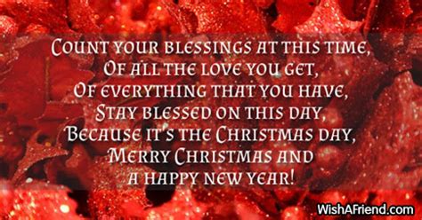 Count your blessings at this time, Of, Christmas Wish