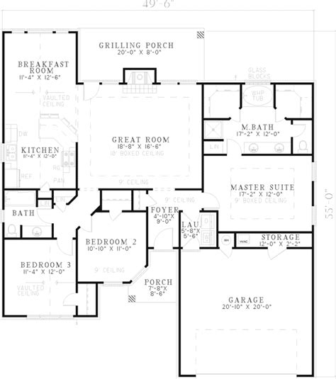 Hillsgate One Story Home Plan 055d 0565 Search House Plans And More