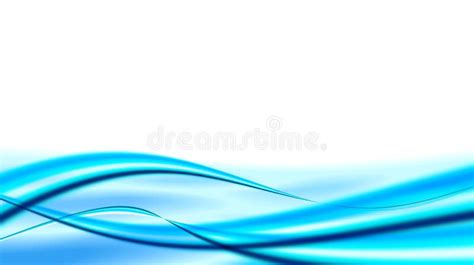 Dynamic Blue Waves Stock Illustration Illustration Of Contemporary