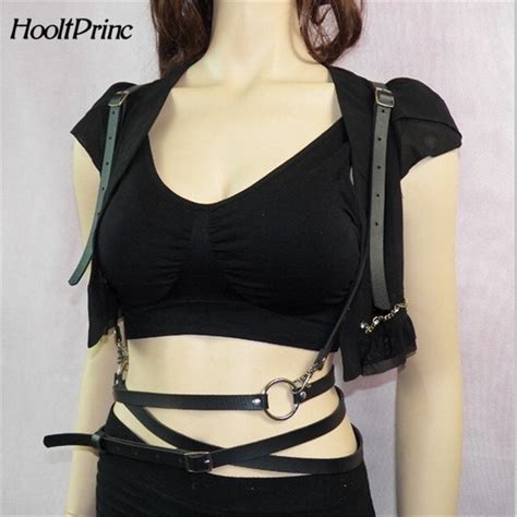 Buy Gothic Suspender Women Leather Harness Sex Punk