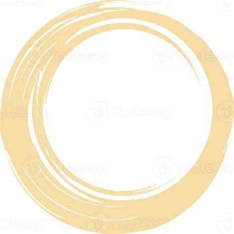A Circle Drawn With A Brush In The Middle 20715677 Png