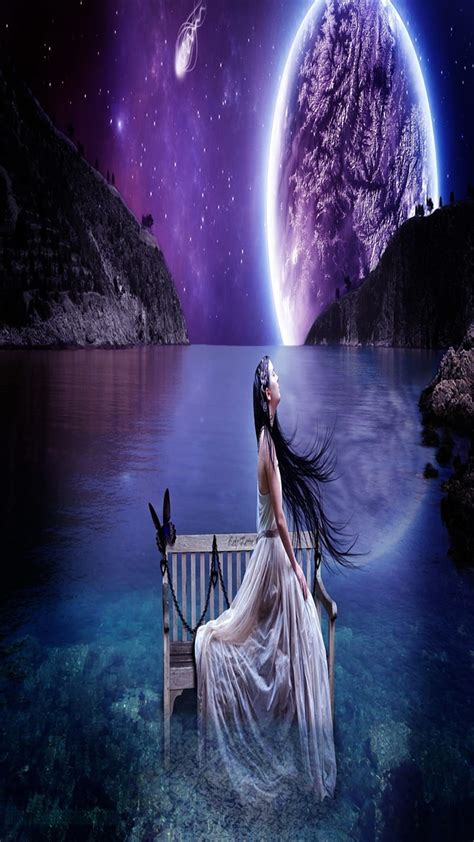 1920x1080px 1080p free download moon girl alone beauty cute love lovely night waiting