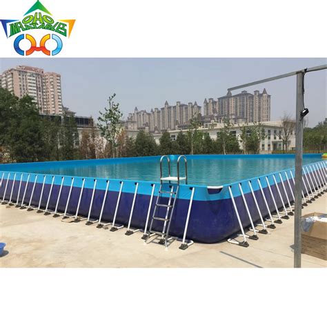 Rectangle Above Ground Frame Steel Pool For Kids Swimming Pool