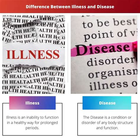 Illness Vs Disease Difference And Comparison