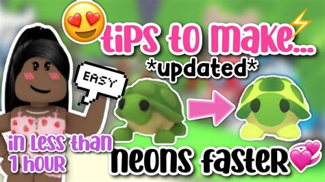 How To Make Neons Faster Inadopt Me Roblox Youtube