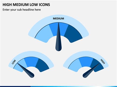 High Medium Low Icons Powerpoint Template