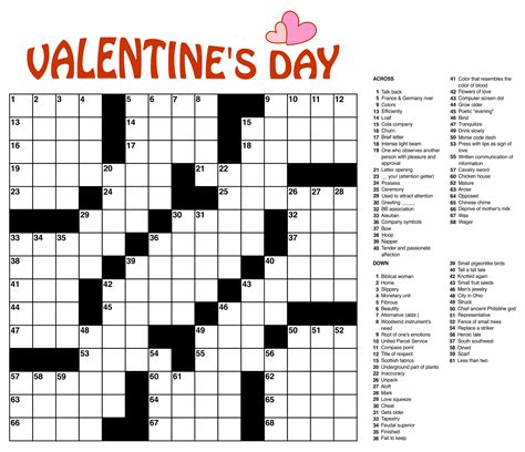 6 Best Images Of Large Print Easy Crossword Puzzles