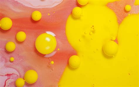 Download Wallpaper 3840x2400 Bubbles Paint Stains Liquid
