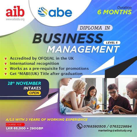 Abe Diploma In Business Management L5 Rqf Careerfirst