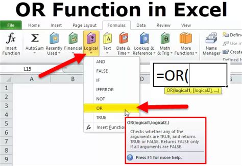 In this video, we will teach you how and function works in excel.microsoft excel and function tests multiple conditions at the same time, up to 255. OR in Excel (Formula, Examples) | How to Use OR Function ...