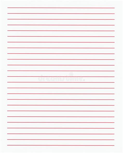 Lined Paper On Red Background Stock Vector Illustration Of Lined