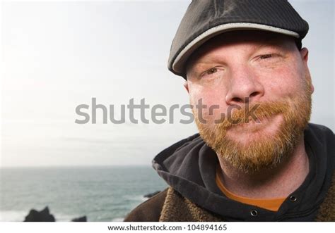 Handsome Irish Man Red Beard Wearing Stock Photo Edit Now 104894165