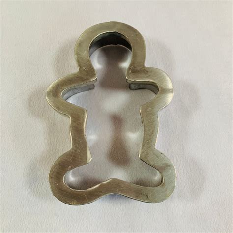 unique large gingerbread man shaped cookie cutter heavy duty etsy