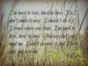 Adele is a vocal powerhouse, and her remake of this bob dylan classic is tender, romantic and utterly sentimental. Country Quotes Lee Brice Hard To Love Best Song Ever. QuotesGram