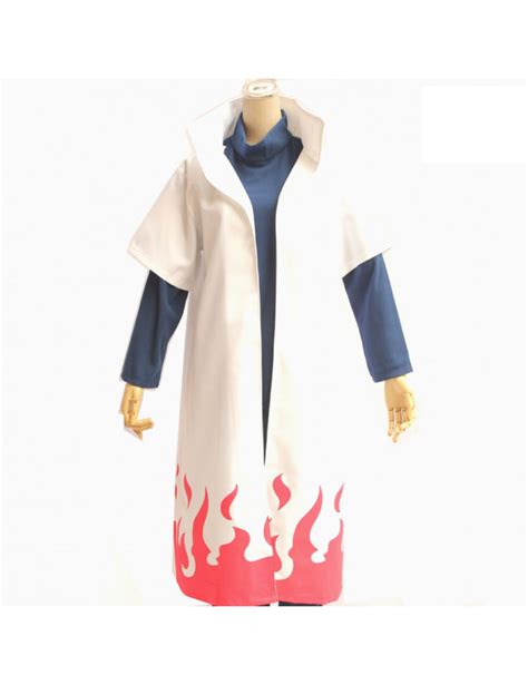 Naruto Yondaime 4th Hokage Cloak Cosplay Costume Free Shipping