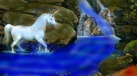Water Fall Unicorn Fantasy Fan Art 34158081 Fanpop