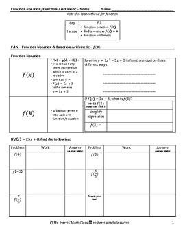 S (t )  9t  4 a. Function Notation Worksheet Answers Key - worksheet