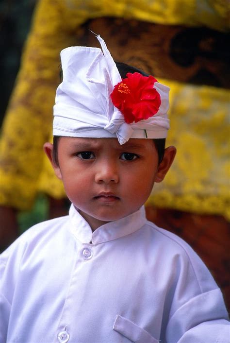 Young Balinese Boy Peliatan Near Ubud Bali Indonesia Kids Around