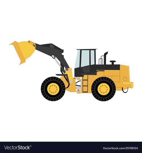 Isolated Wheel Loader Royalty Free Vector Image