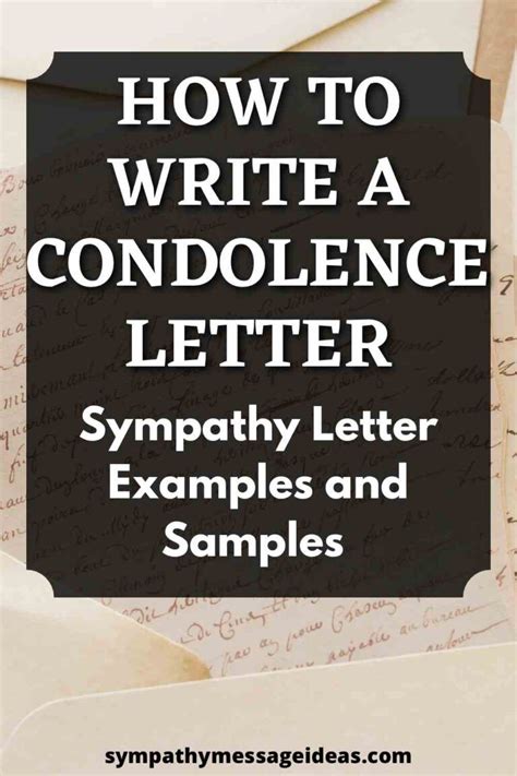 Sympathy Letter Words For Sympathy Card Condolence Letter Condolence
