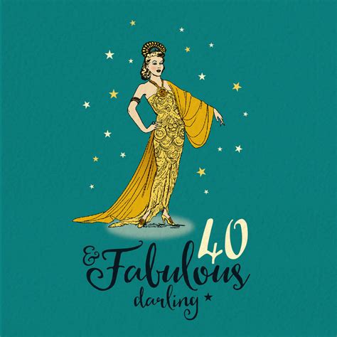 Maybe you would like to learn more about one of these? 40th Birthday Card For Her 'Fabulous 40' By The Typecast ...