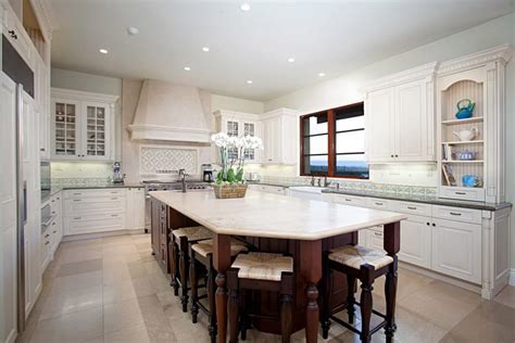 White kitchen cabinets with different color island. Gorgeous Contrasting Kitchen Island Ideas (Pictures ...