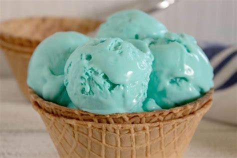 Blue Raspberry Ice Cream No Churn Ice Cream Recipe Nerdy Mamma