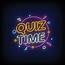 Quiz Time Neon Signs Style Text Vector 3206208 Art At Vecteezy