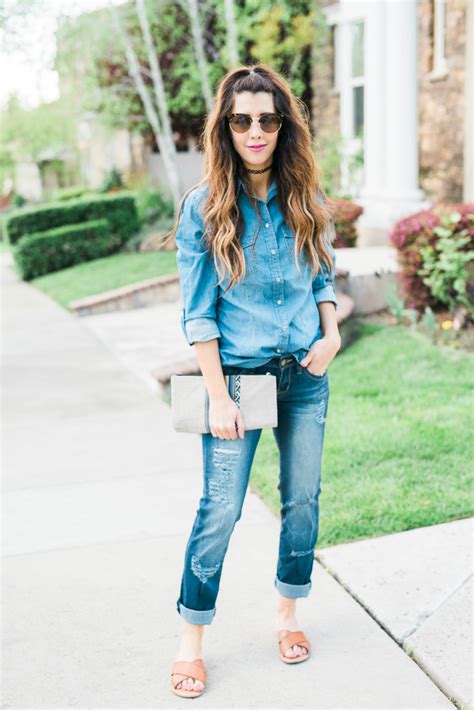 Ways To Wear A Denim Shirt The Girl In The Yellow Dress