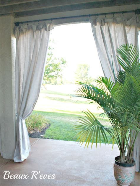 Beaux Reves No Sew Outdoor Curtains