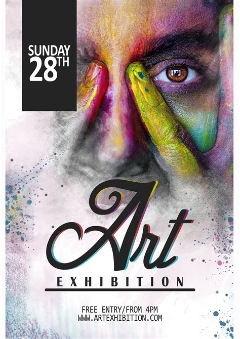 Art Exhibition Flyer Art Exhibition Posters Exhibition Poster Art