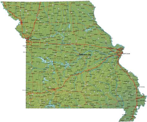 Printable Missouri Map