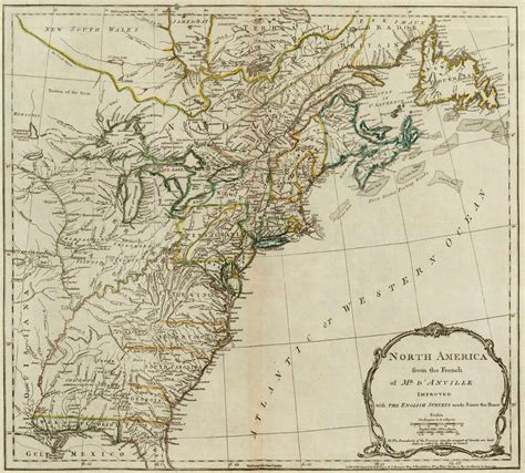 1776 Map Of North America Map