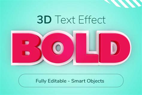 3d Bold Text Effect Free Psd Grapbox