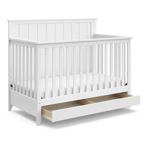 Buy Storkcraft Forrest 5 In 1 Convertible Crib With Drawer White