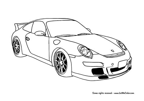 Porsche 911 Coloring Pages at GetColorings.com | Free printable