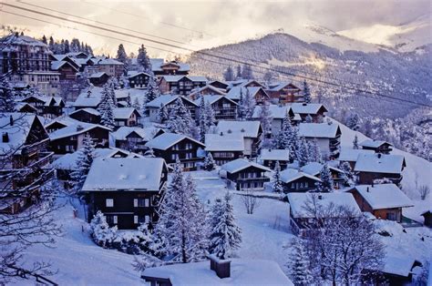 Wallpaper Urban Snow Winter Switzerland Swiss Alps Freezing