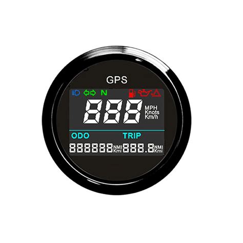2 Digital Motorcycle Gps Speedometer Odo Gauge Multi Indicator 0999