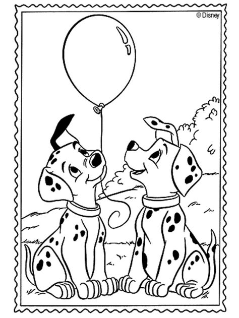 101 dalmatians coloring pages depict the life story of brave spotted puppies and their parents. Kids-n-fun.com | 77 coloring pages of 101 Dalmatians